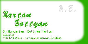 marton bottyan business card
