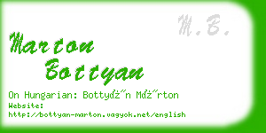 marton bottyan business card